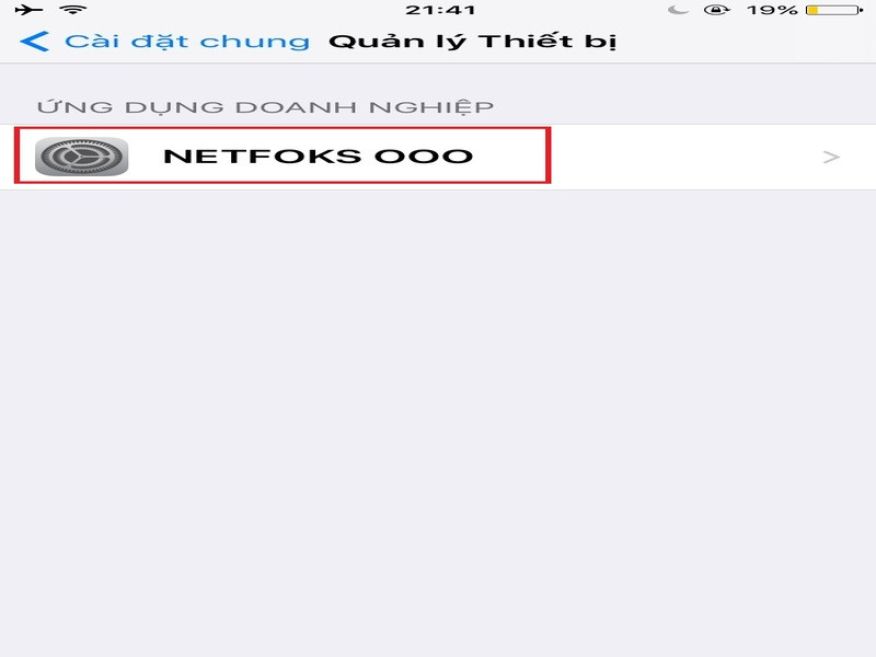 Chọn Netforks ooo để chuyển bước cấp quyền truy cập 